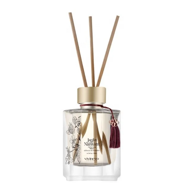 Lonkoom reed diffuser home fragrance and car perfume diffuser 100ml