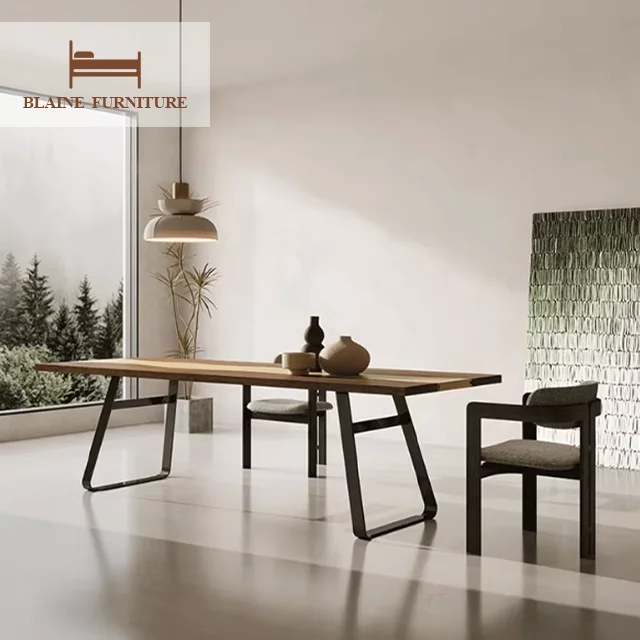 Light Luxury New Chinese Modern Hotel Cafe Business Reception Chair Dining Table Sets Wooden Restaurant Dining Chair