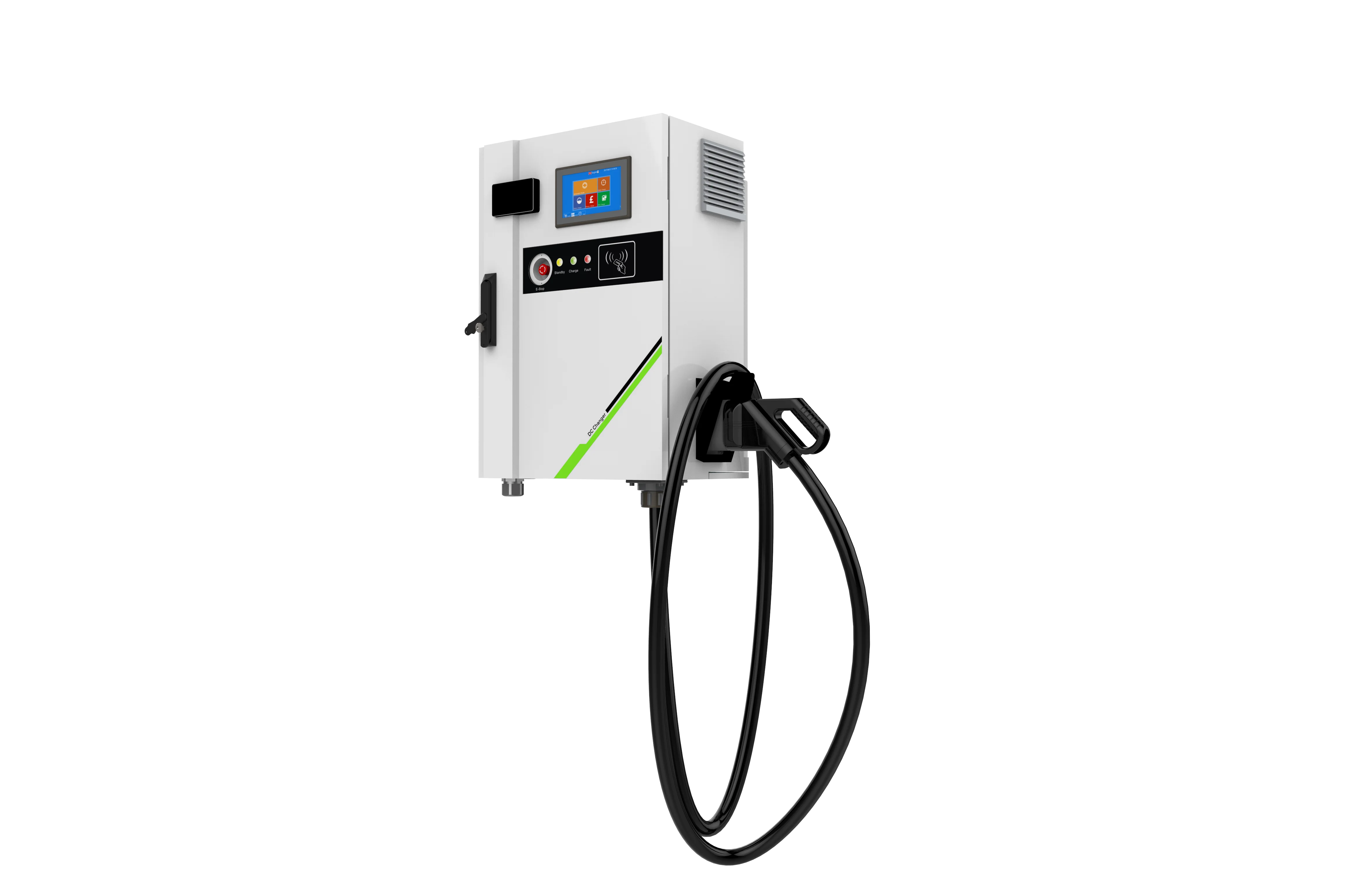Hiconics 30 кВт DC быстрое зарядное устройство OCPP EV зарядная станция с разъемами CCS и CHAdeMO