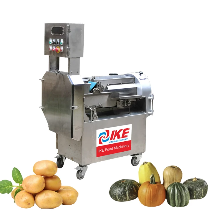 Commercial Electric Double Head Multifunctional Cutting Machine Pumpkin Dicing Slice Potato Cutting Machine Equipment