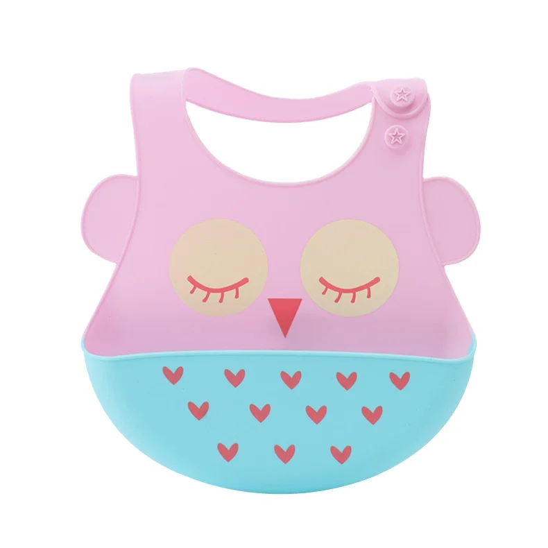 Baby Products Waterproof Food Grade Feeding mushie silicone baby bib