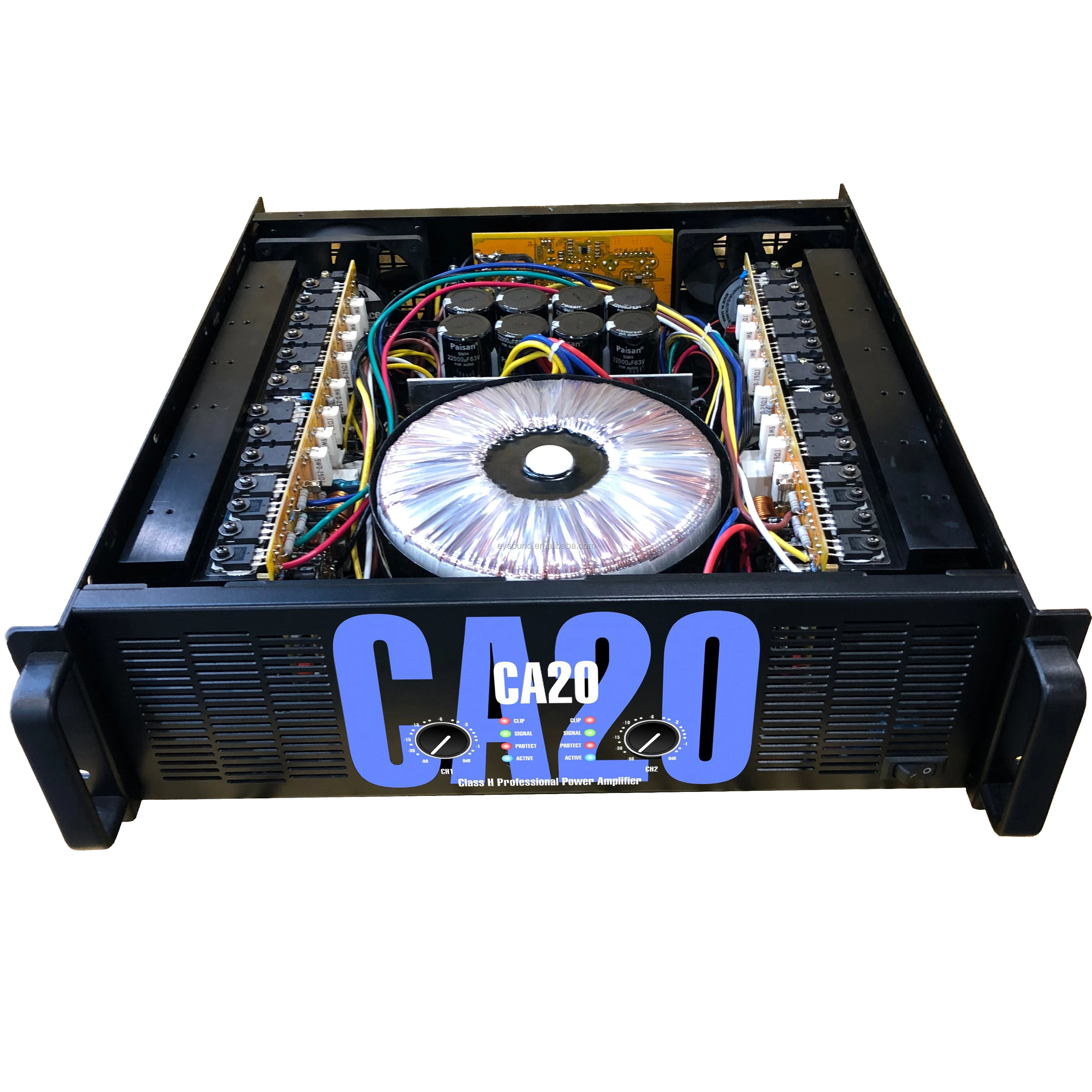 CA series power amplifier class H big power stage audio amplifier