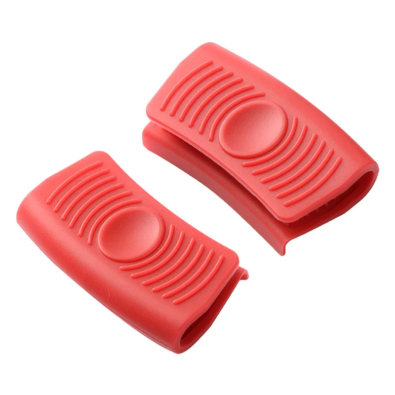 Real Factory Wholesale Silicone Heat Resistance Handle Cover Hot Handle Holder Heat Resistant Pan Handle Covers