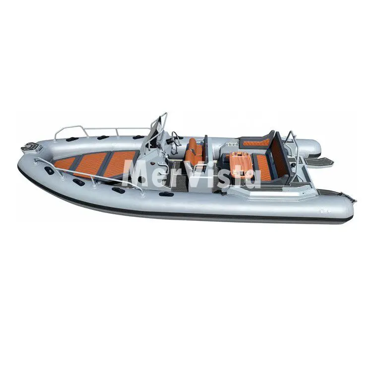 Лидер продаж, Роскошные роскошные 23-футовые алюминиевые ребрышки RHIB 700 ПВХ/ORCA Hypalon надувные лодки для продажи