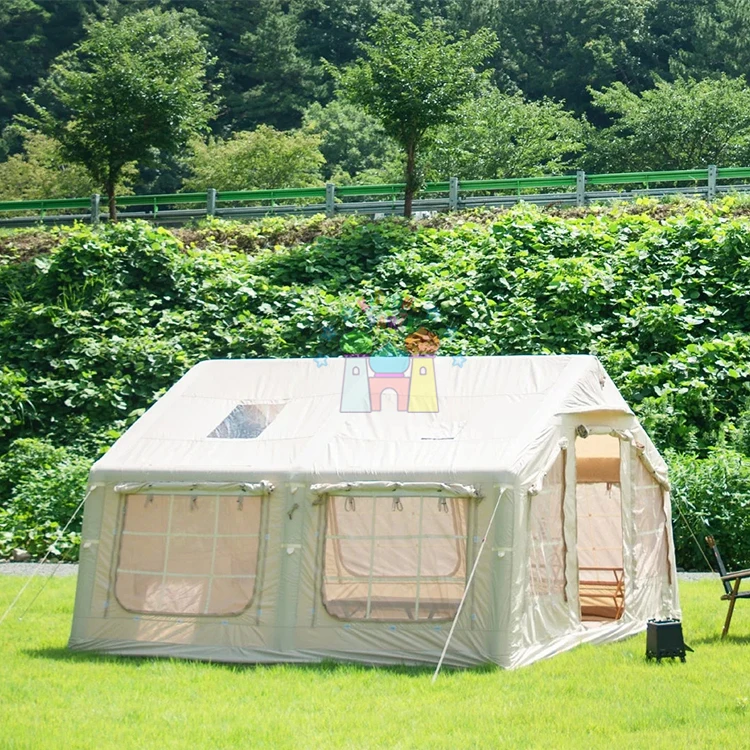 Waterproof air tents camping outdoor inflatable tent party 5 electric pump for bed single whale inflat