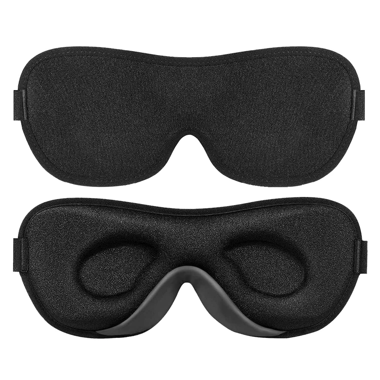 2023 luxury custom adjustable 2cm deep eye socket 3D contour Sleep soft eye masks