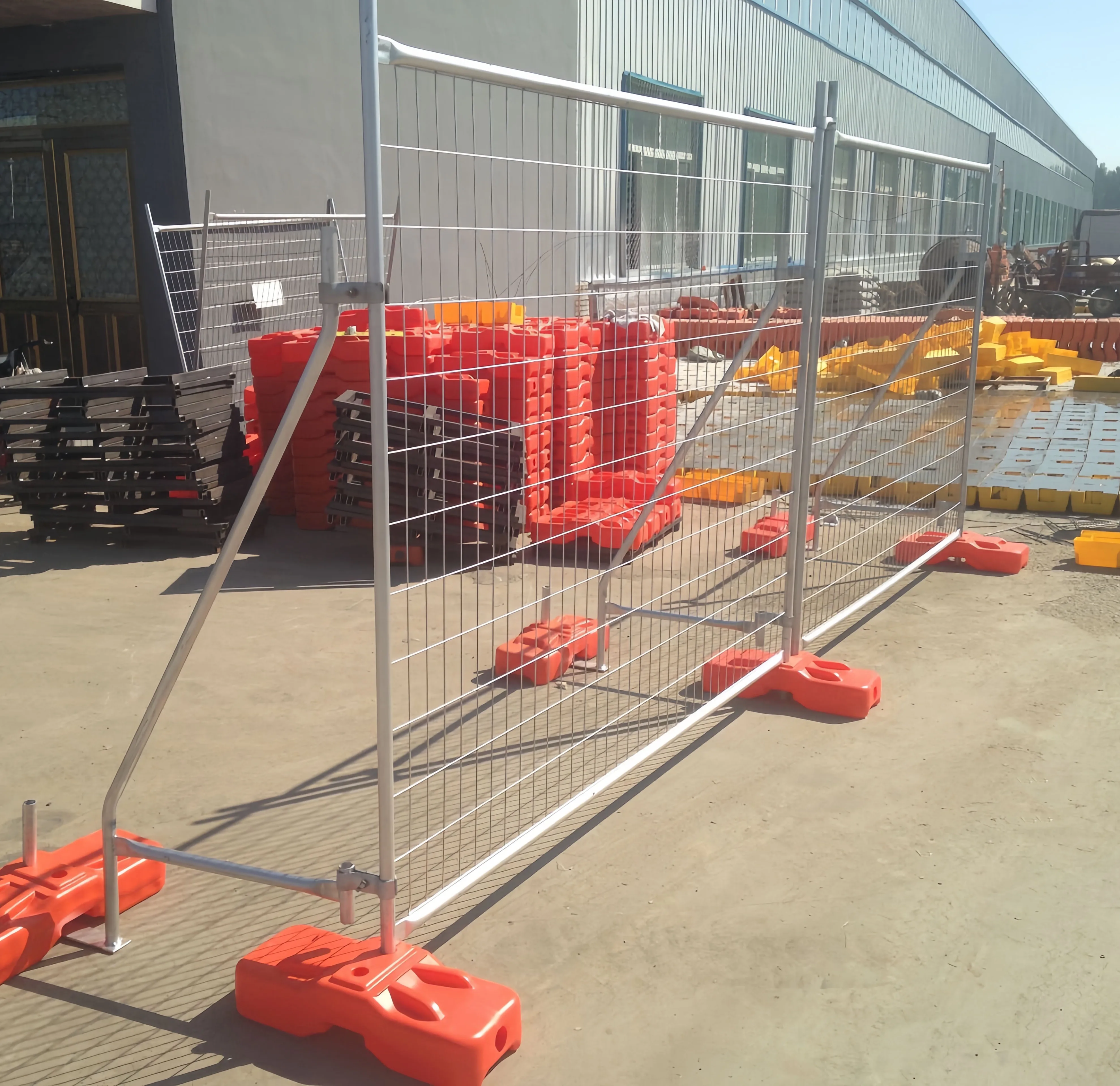 Australia Temporary Fencing Panel Outdoor Portable Temporary Fence Base  For Construction Site