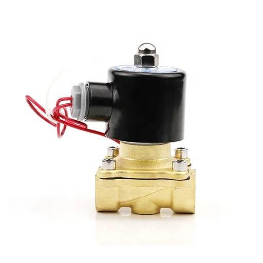 2W series 2/2 way AC DC 24V 12V 36V 110V 220V 380V normally closed brass direct acting electric solenoid valve for water