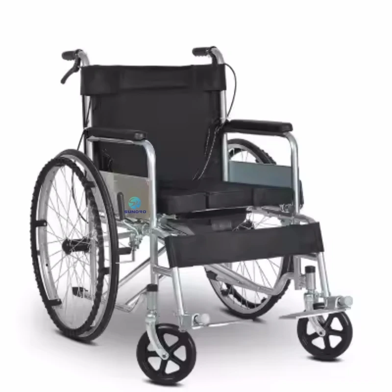 High quality folding multi-functional wheelchair for disabled seniors