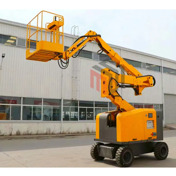 China Hydraulic Manlift Boom Lift Trailer Man Lifer Platform Telescopic Boom Lift Supplier