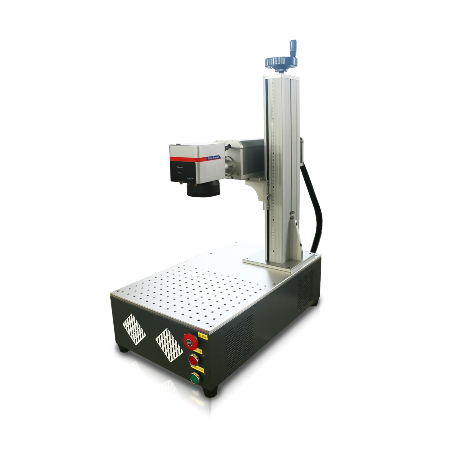 Raycus 50W Fiber Laser Engraving Machine 50QB with 300*300mm Marking Size EZCAD Control Lightburn Software Ring Jewelry Rotatory