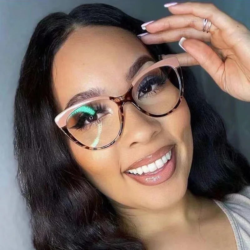 5018 new European and American flat glasses TR90 anti-blue light glasses frame retro spring leg optical eyewear