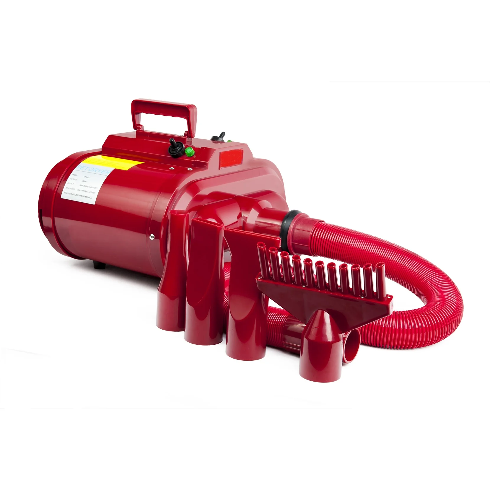 Hot Dog Hair Dryer for Small Pets Low Noise Plastic and Copper Grooming Tool for Halloween Pet Cleaning