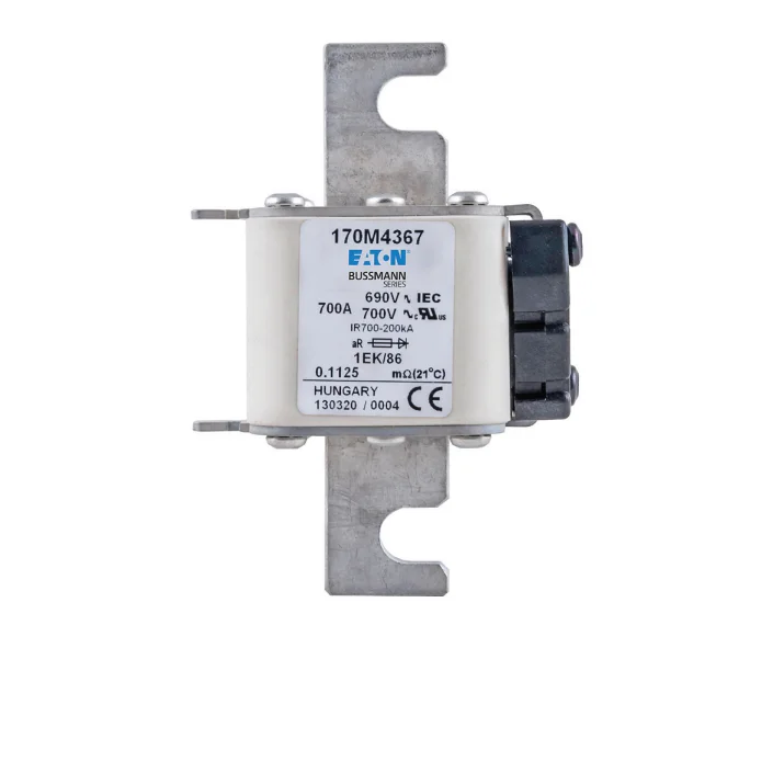 Original BUSSMANN 170M4367 aR 690Vac IEC 700A CE 3C UL Approval High Speed Square Body Fuse For DC Common Bus Protection