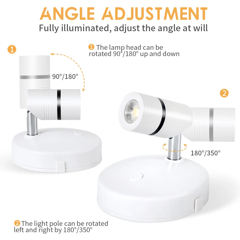 New Hardware Battery LED Night Light Wireless Remote Control Desktop Learning Bedroom Bedside 4000k Small Night Lights