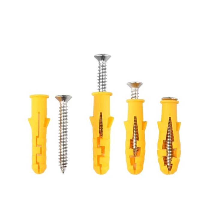 Wall Plug/Plastic Anchor Bolt/Nylon Hammer Fixing Anchor with Screw Chipboard Screw Plug Anchor Plastic Nylon Expansion Screw