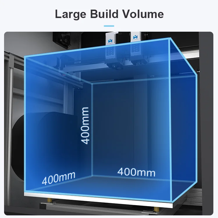 MD-400D free leveling faster 400x400x400mm colorful good price idex industrial  3d machine 3d printer price