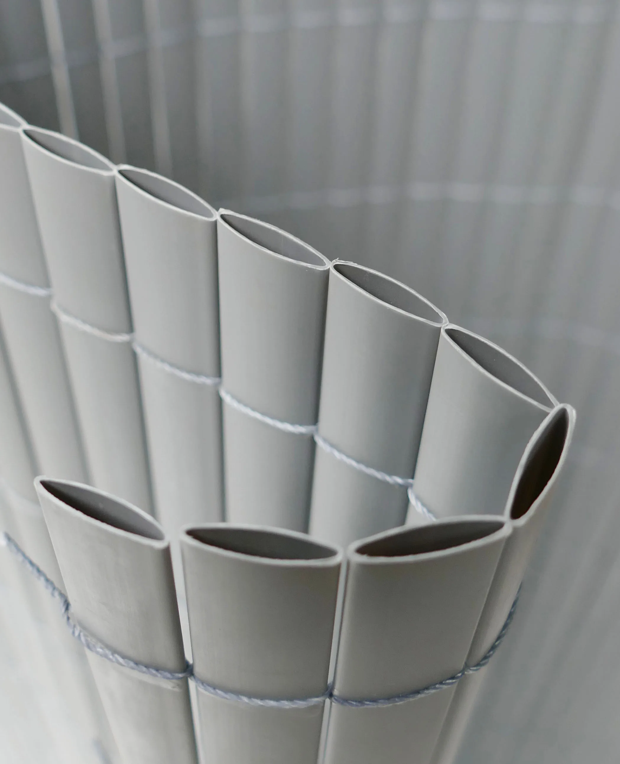 Colored plastic fence