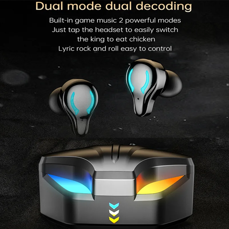 Wireless Earphones X1 TWS Earphone 9D Stereo Music Headset 5.3 Touch Earbuds Gaming With Charging Box