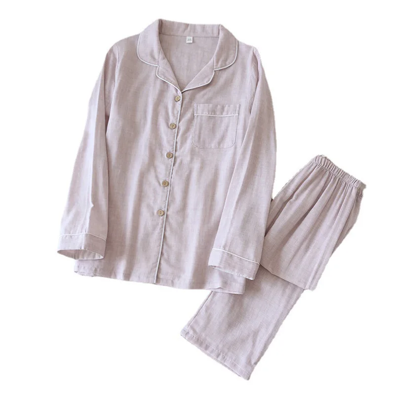 Wholesale  Korea Cozy 2 Piece Pajamas Cotton Set