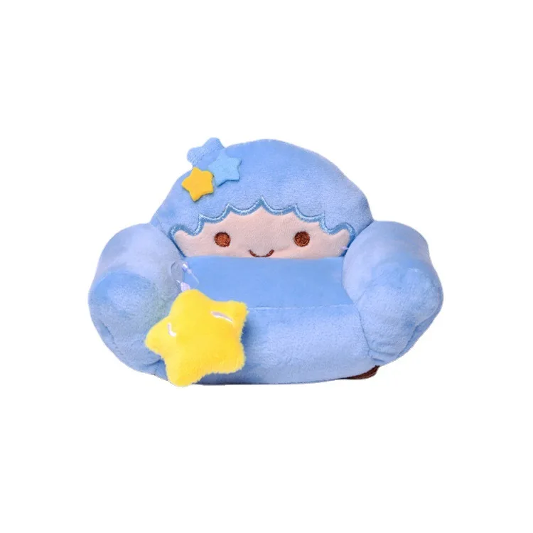 10cm Sanrio creative sofa ber Plush Toy  kawaii cartoon melody kt cat  softy plush dolls For home decorations