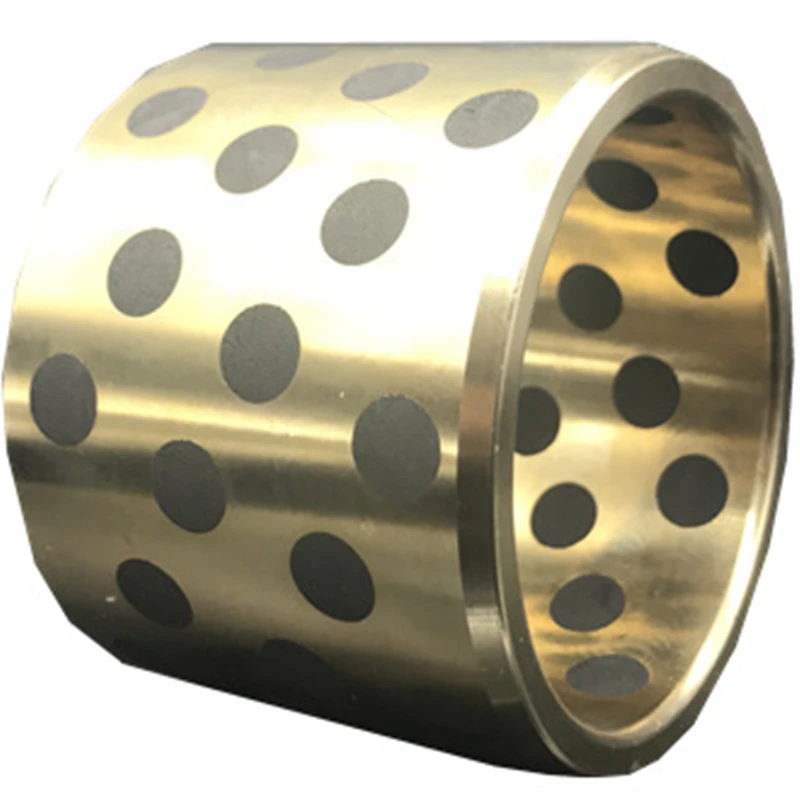 
Bronze Bearing Custom-processed self-lubricating bearing oil-free bushing graphite copper bushing wear sleeve Oil Free Bushings 
