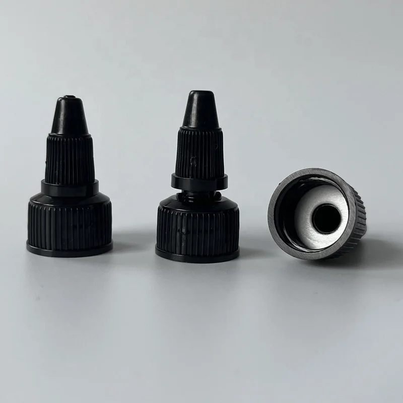 Wholesales 18mm 20mm 24mm 28mm 38mm Plastic Twist Top Caps Long Nozzle Squeeze Bottle Cap