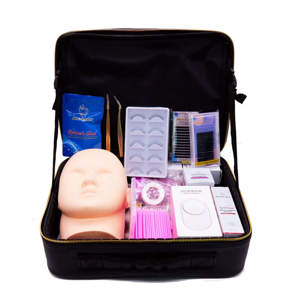 Wholesale  Starter Lash Small Kit Set Professional individual  training eyelash kit Professional Eyelash extension kit