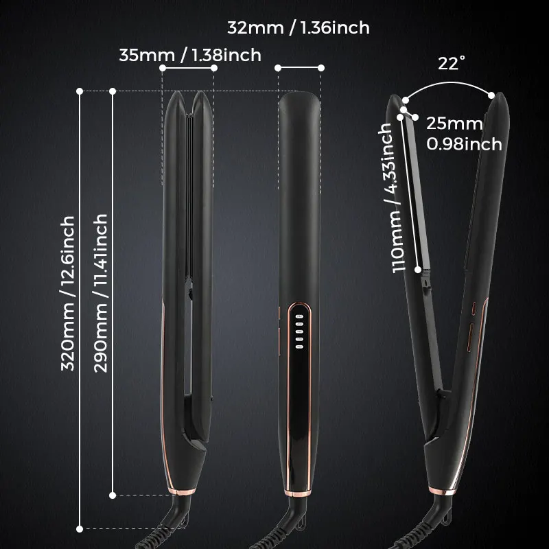 Hair Straightener Custom Logo Irons Professional Nano Titanium Pro Flat Iron Wholesale Private Label Flat Iron