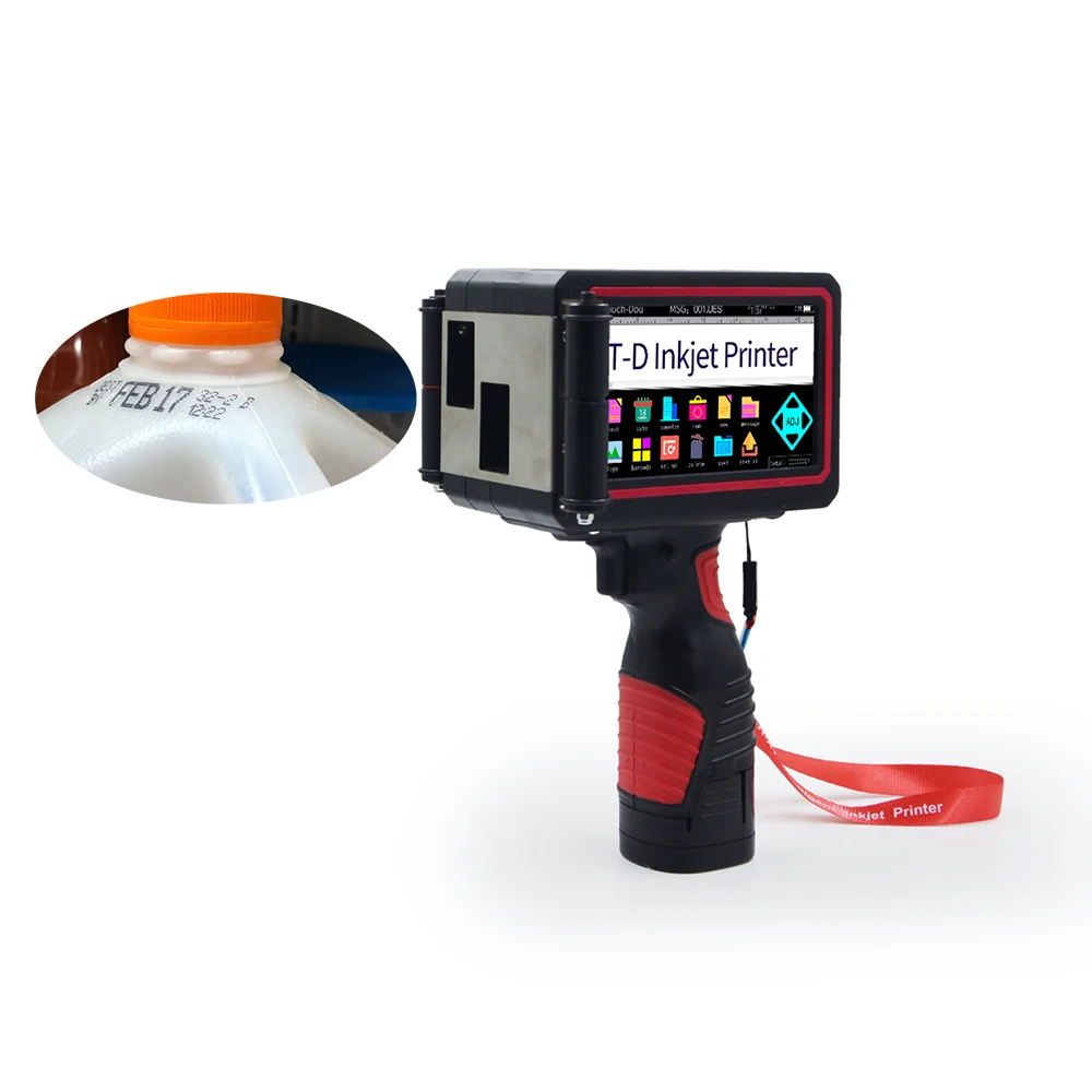 2020 News Automatic Batch Code Handheld Inkjet Printer Expiry Date Printer