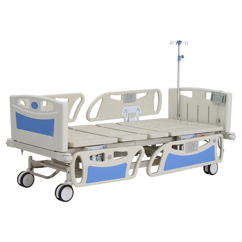 Hospital Furniture Bed Icu Beds Five Function Electric Hospital Timotion Motor Adjustable with Emergency CPRHospital Beds