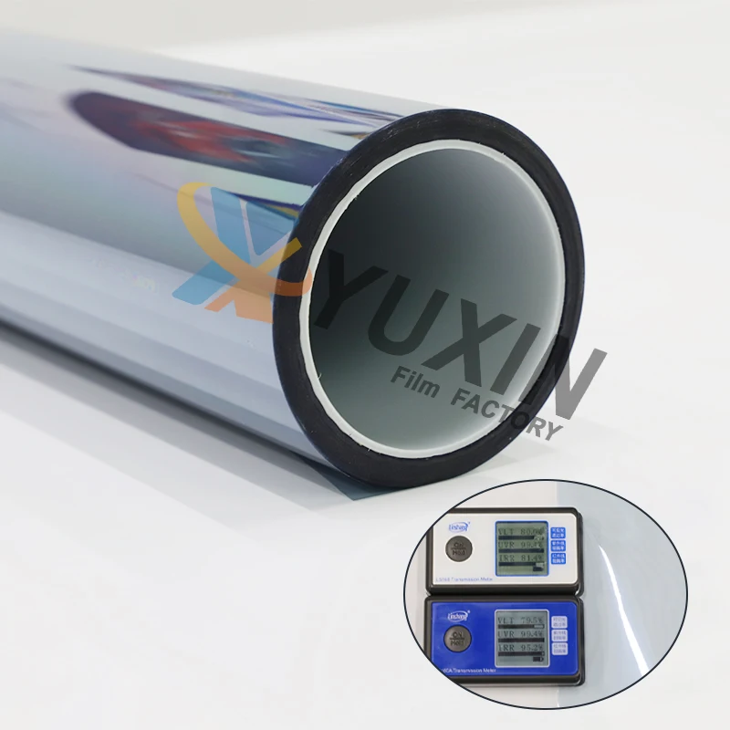 Thermal Insulation Glass Vinyl Self Adhesive Film VLT 80% UV Protection Privacy Solar Window Tint for Home