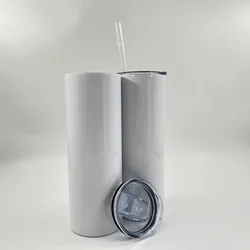 US warehouse Double Wall Insulated 20 oz stainless steel tumbler custom heat press sublimation tumbler with straw