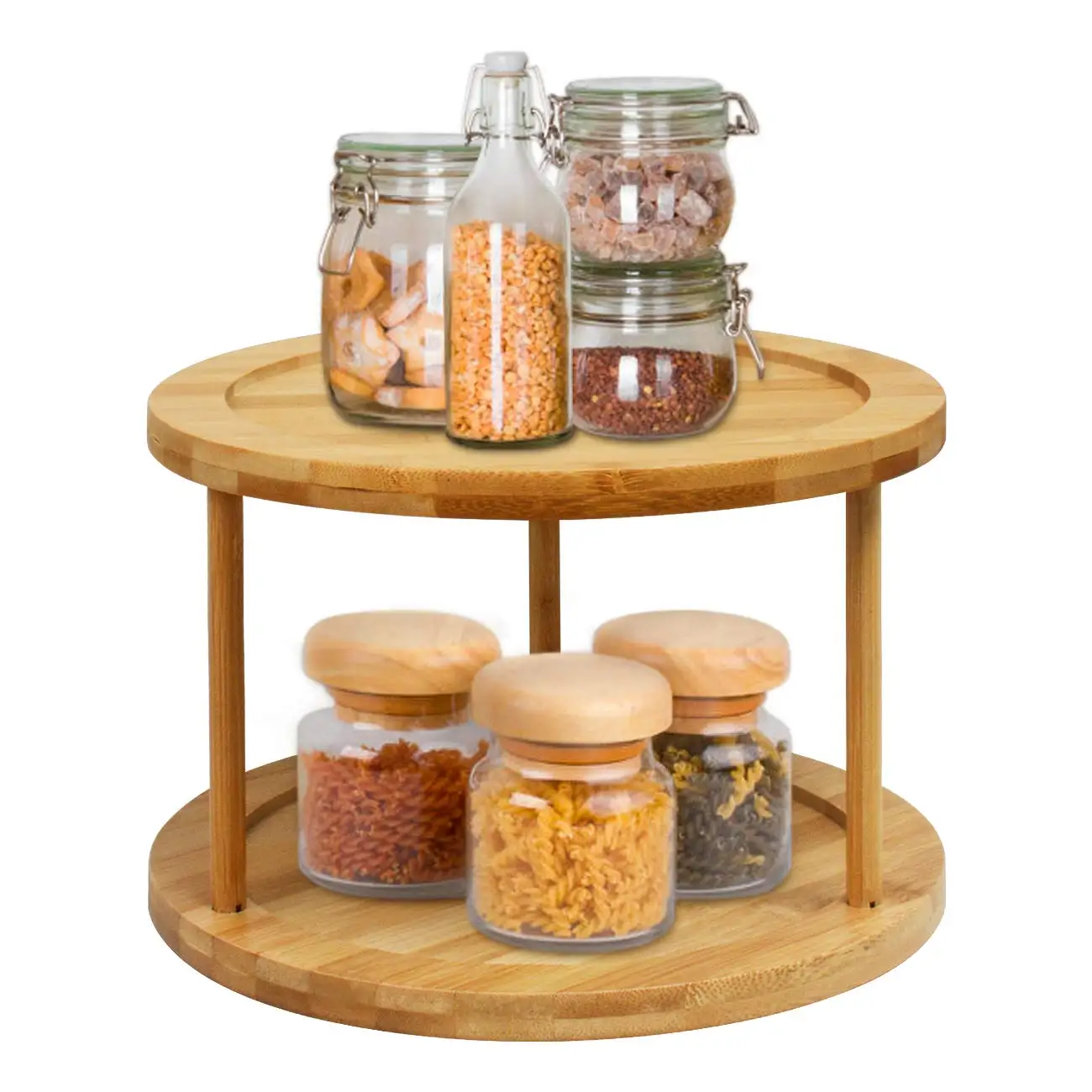 high quality  Lazy Susan Turntable Spice Rack for kitchen