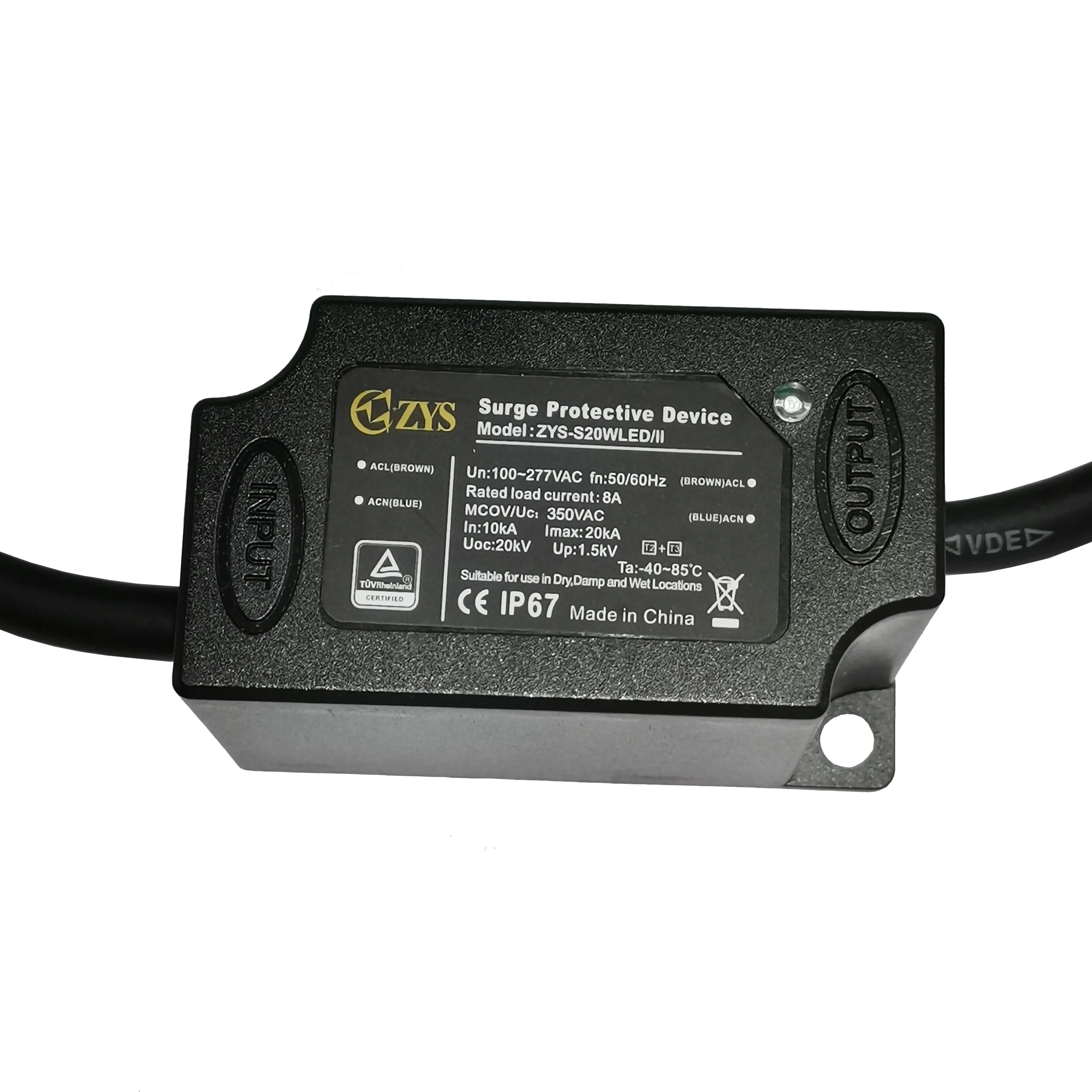 Class II 20kV 20kA Surge Protector SPD Series Connection 5 Years Warranty Protect Process Control Systems