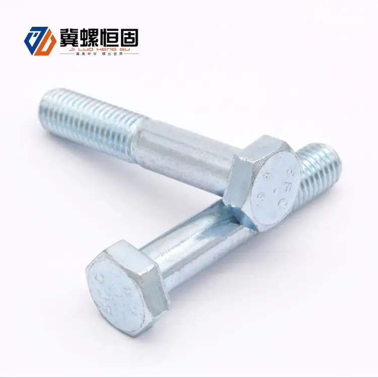 24x12 hex bolts screws YZ head mark M20x70 din933 grade 8.8 black hex bolts 12mm hex bolt