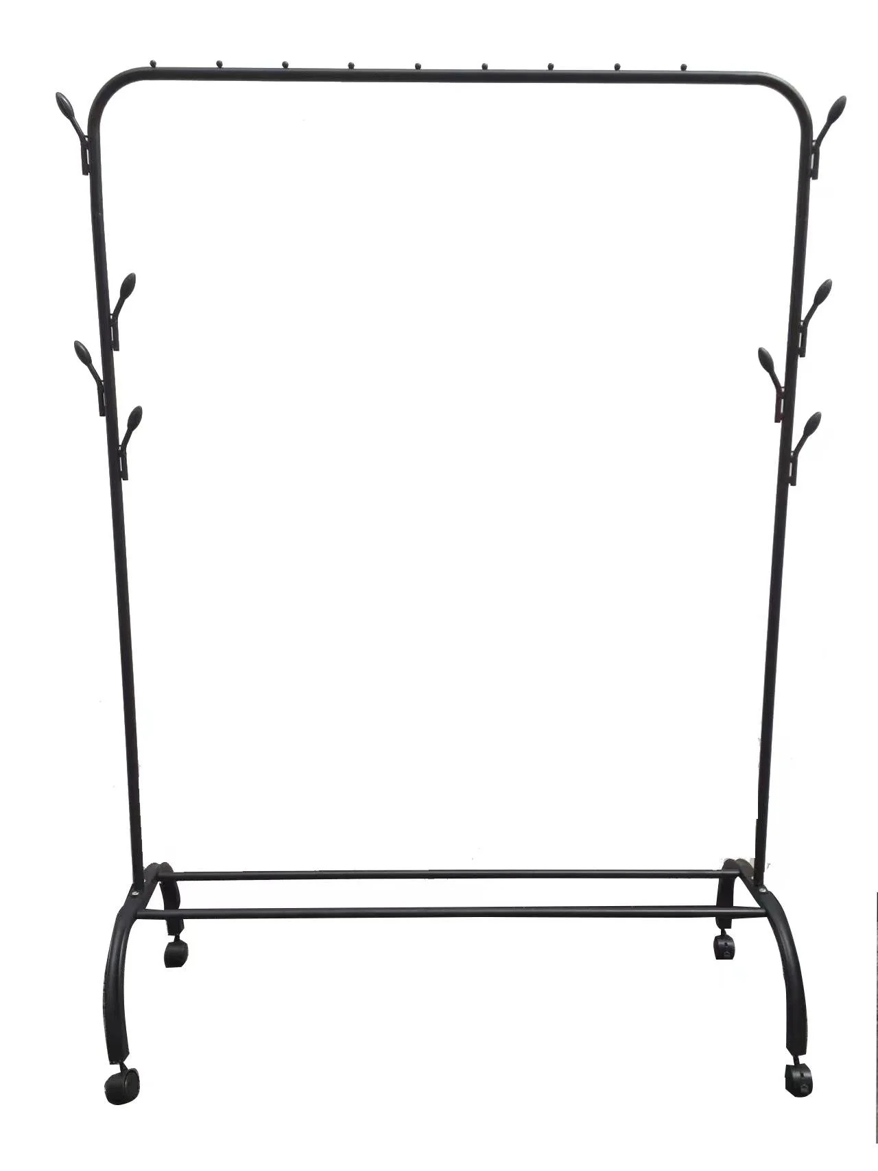 Windproof Floor Type Clothes Rack Clothes Drying Pole Balcony Bedroom  Simple Multifunctional Bilateral Branch Clothes Hange