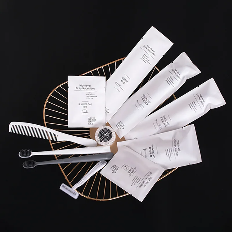Luxury Natural and Skin-friendly Lobby Item Supplies Hotel Amenities Toiletries Vanity Shaving Kit