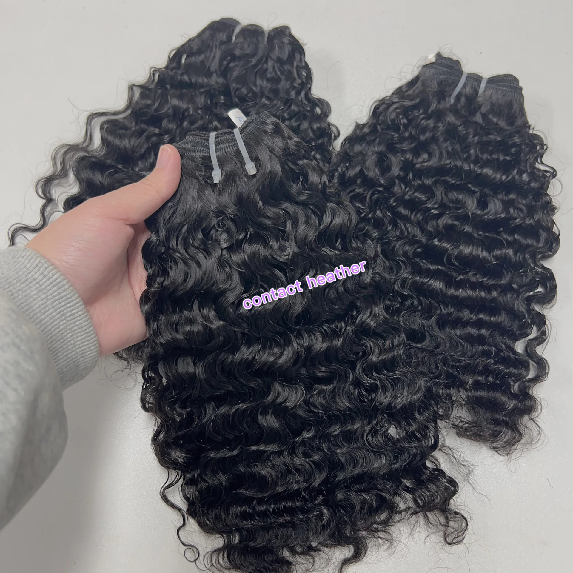Raw Virgin Highest Quality Brazilian Raw Burmese Curly hair bundles Deep Curly wholesale body wave