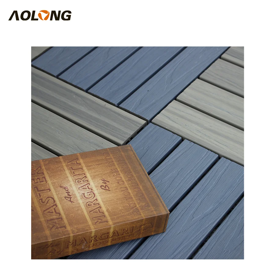 AOLONG Top Sale Interlocking Ipe Flooring Outdoor Waterproof Deck Tilesdurable Wooden Flooring Wood 30*30cm Tiles Floor Mats