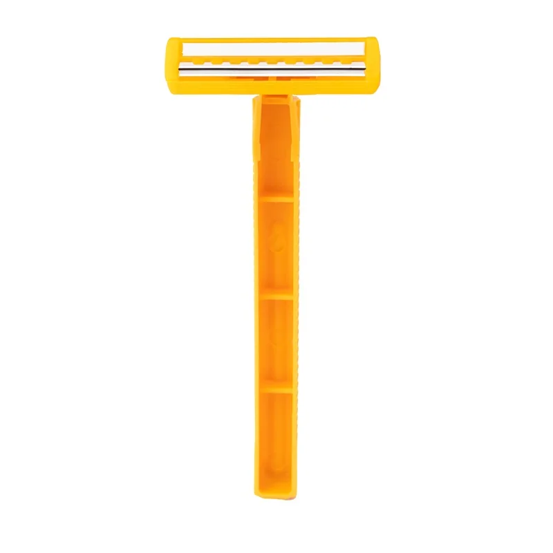 Factory Supply Plastic Handle Disposable Twin Blades Razor Manufacturer Disposable Plastic Shaving Razor Barber Plastic Razor