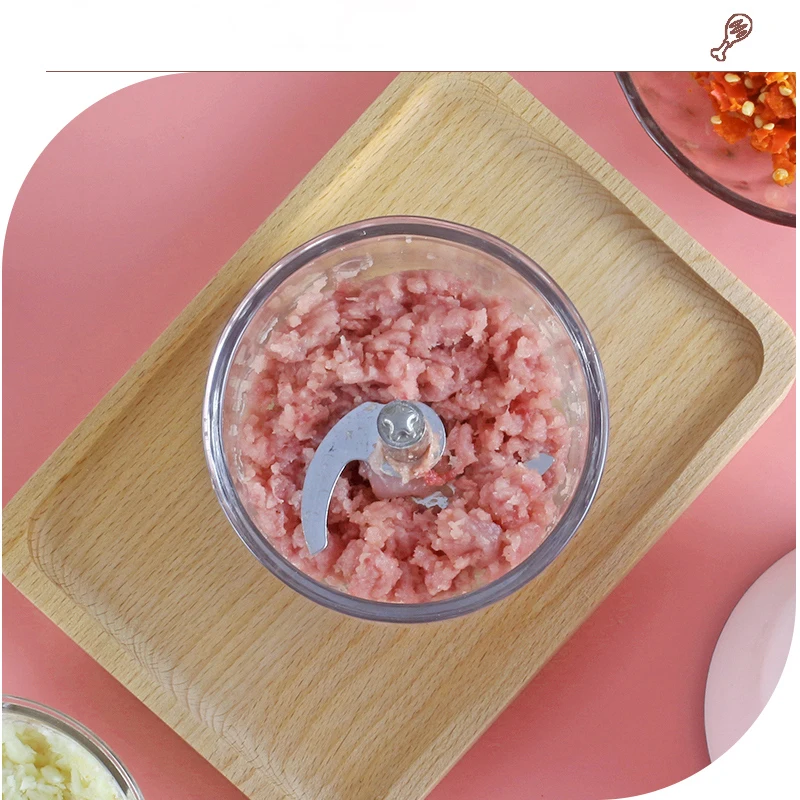 2022 New factory custom 250ml stainless steel blade blender portable meat mincer