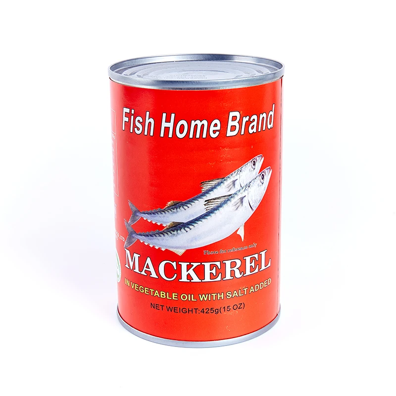 
Factory Price Canned Fish Canned Mackerel in Natural Oil 425g 