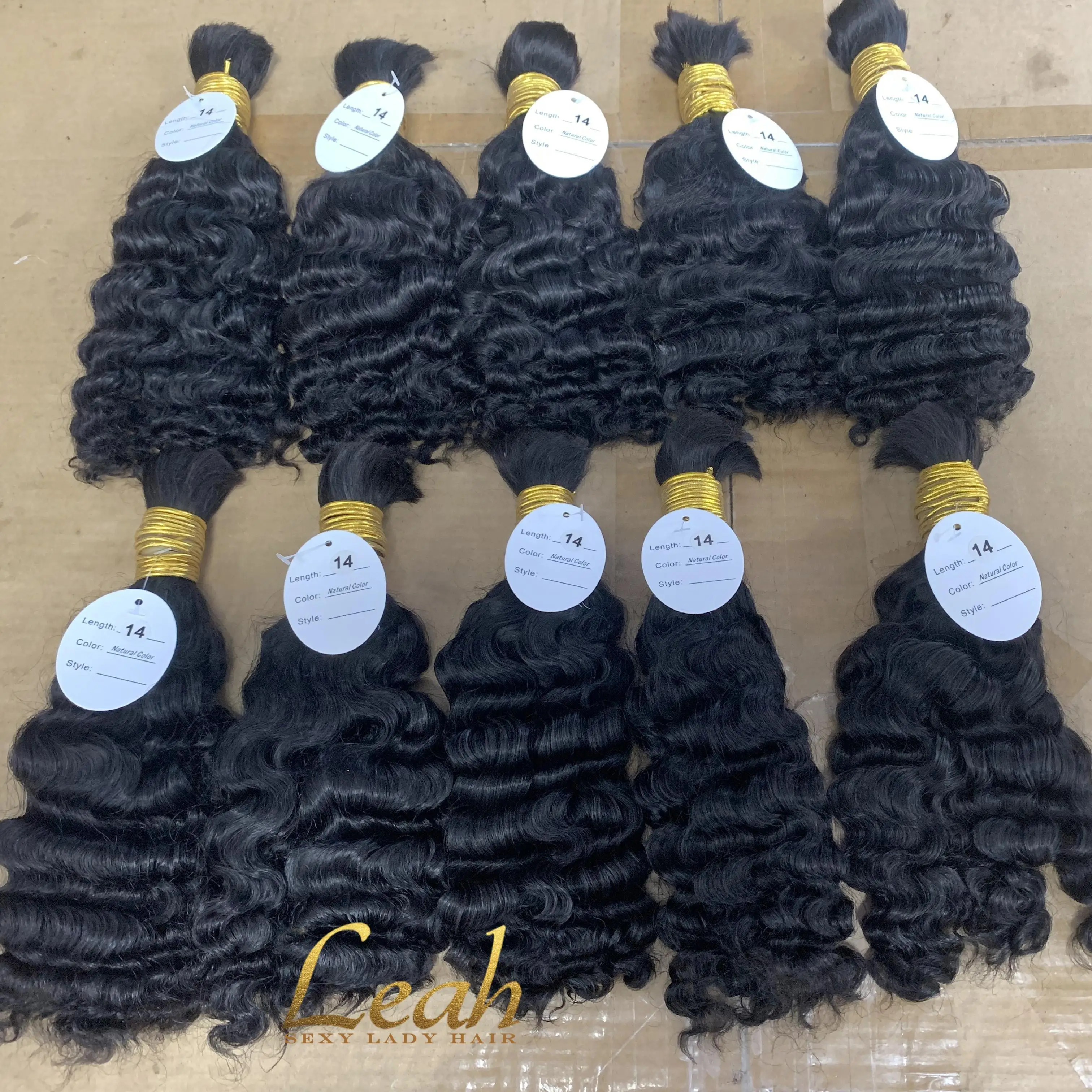 Raw Burmese Curly Hair Bulk Extensions for Braiding Bohemian Knotless Bulk Hair Extensions