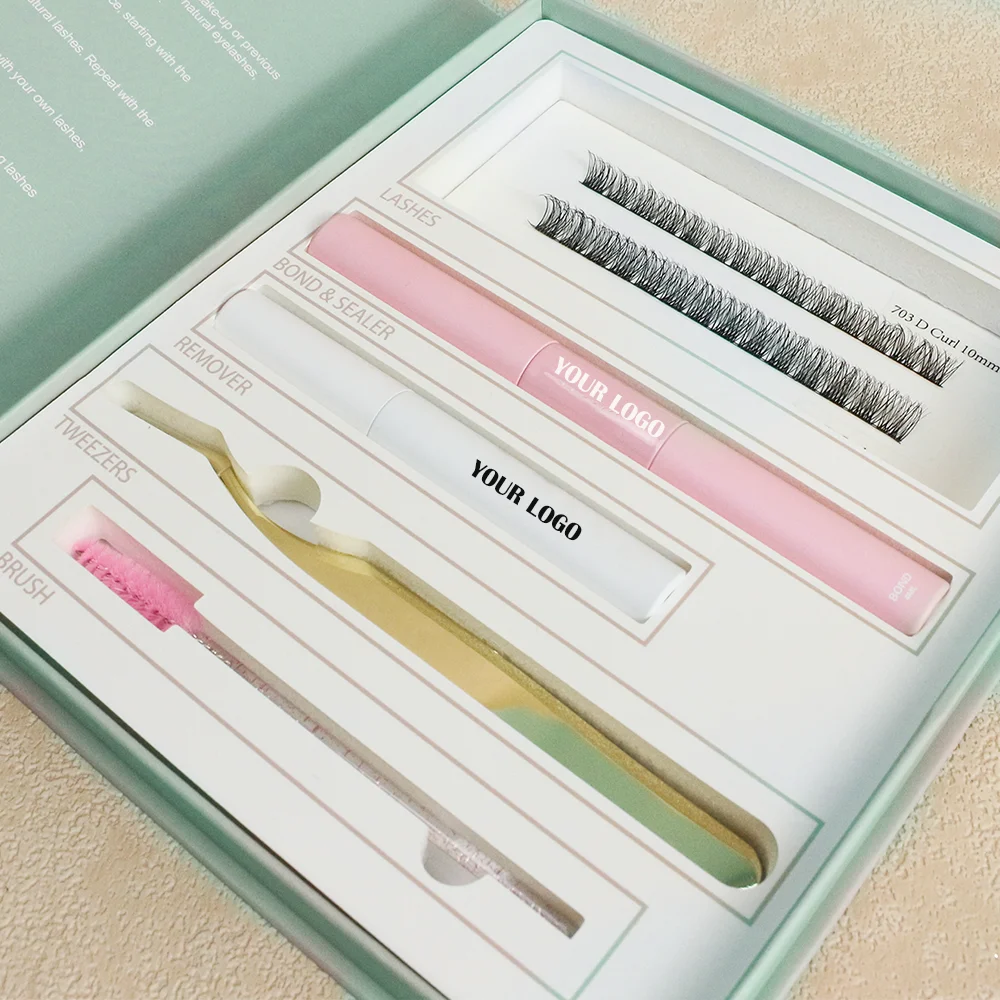 dd curl lash clusters equipment diy eyelash extensions tools kit 3d lash cluster luxury synthetic tweezers for diy lashes map