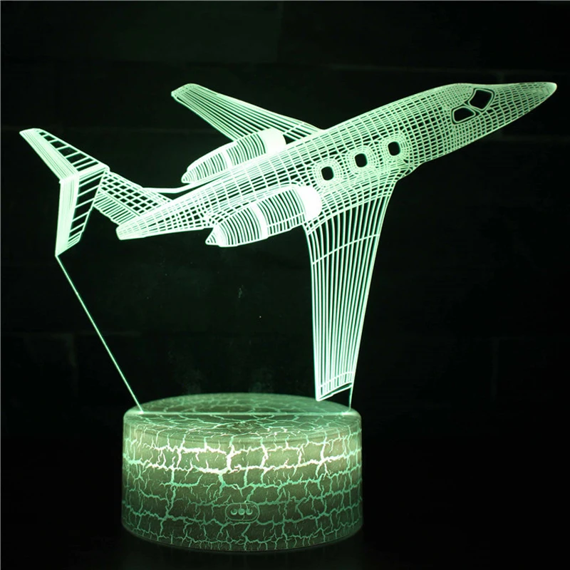 Wholesale Acrylic RGB OEM Color Changing Touch Switch Baby Custom 3D Illusion LED Night Lamps
