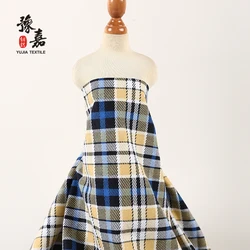High quality custom 100% cotton yarn dyed melange cotton printed stripe plaid flannel fabric for men shirts