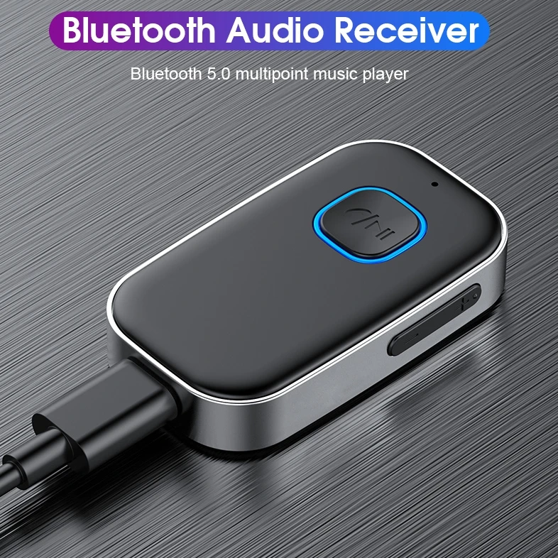 J22 New Design Aux blue-tooth Adapter Car Portable Hands-free Wireless Blue tooth 5.0 Audio Receivers