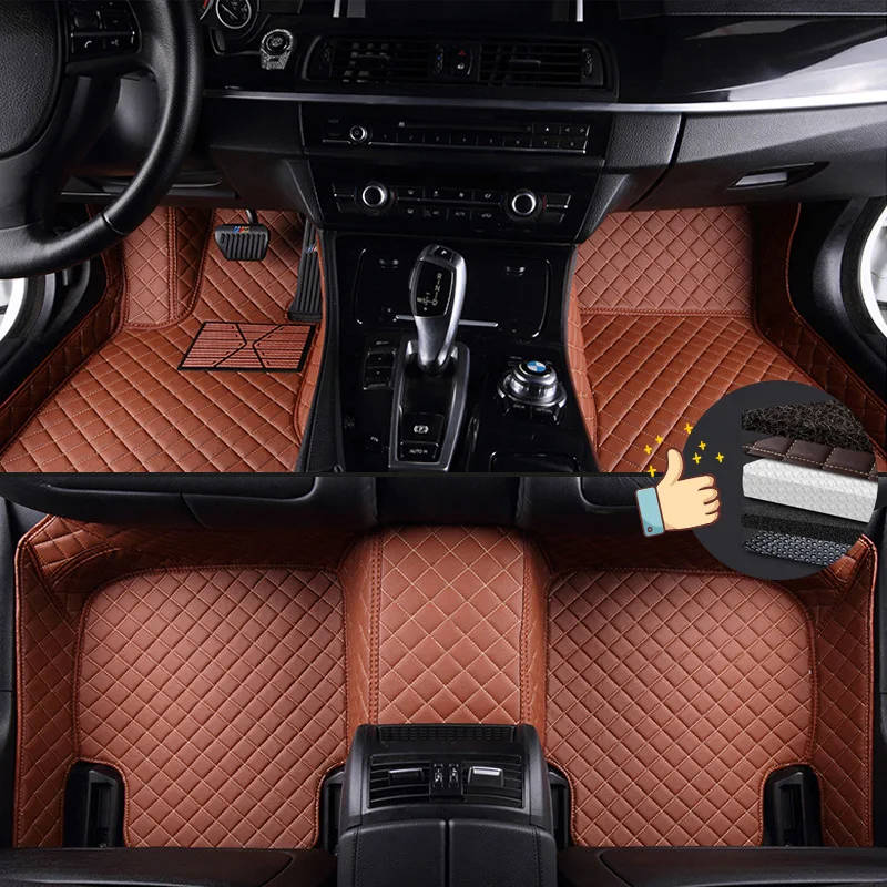 Роскошные кожаные автомобильные коврики на заказ Opel Astra