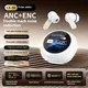 LX-30 Wireless ANC Blue tooth audifonos Headphones LED Touch Screen  Earphones Active Noise Cancellation Headset
